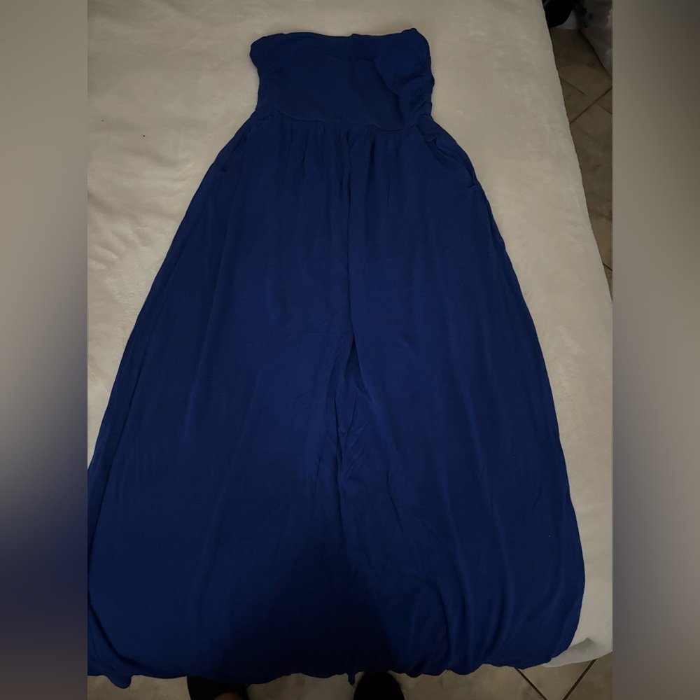 Elegant Blue Maxi Dress